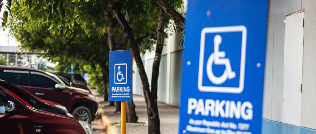 Disabled parking signs