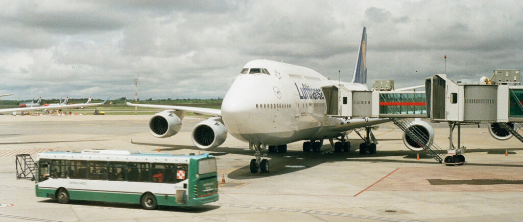 aeroplane on the runway