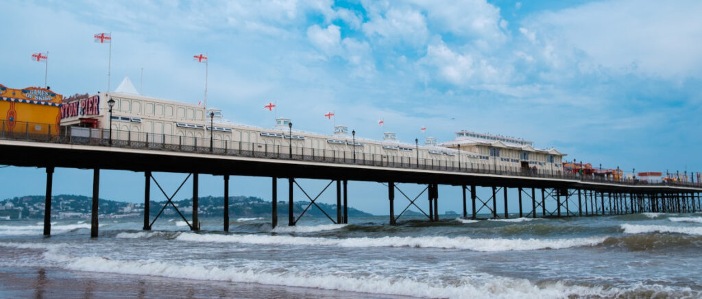 Pier at Paignton Sands beach