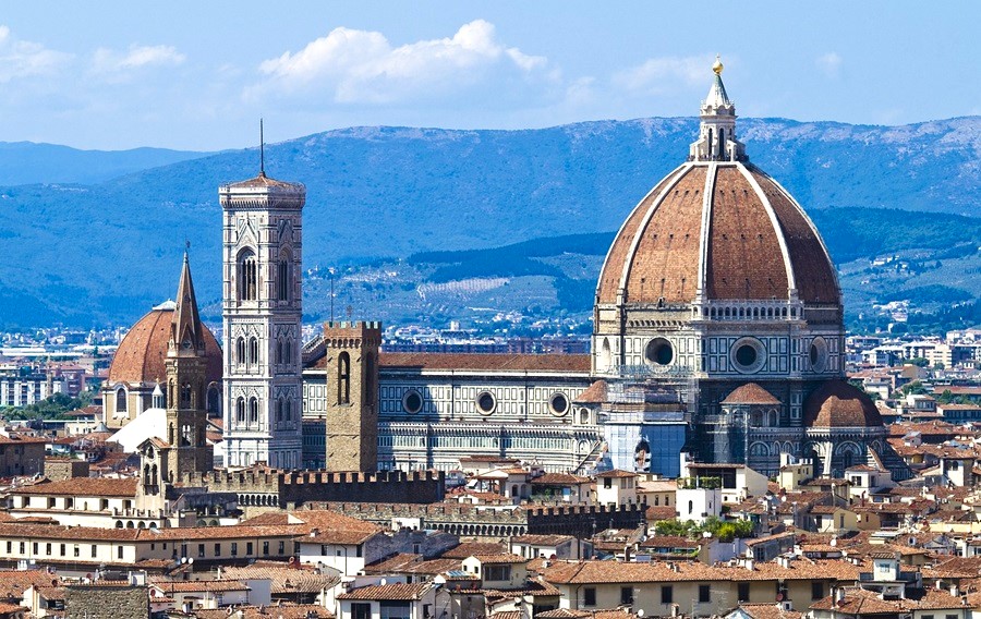 View of the rooftops of Florence