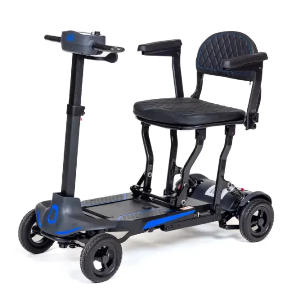 Front side view of Supa Carbon Lite mobility scooter