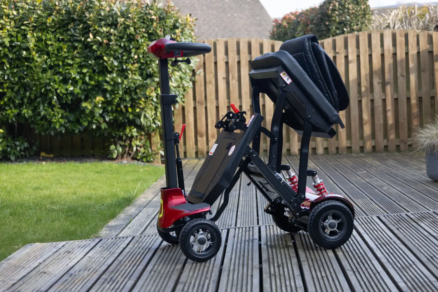 Folding mobility scooters