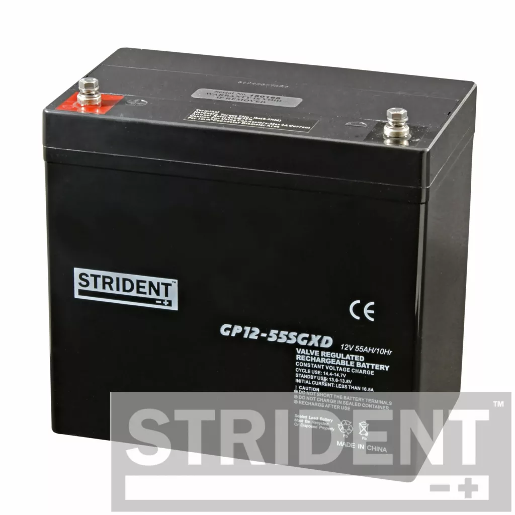 Strident™ GP12-55 Mobility Scooter Battery (Pair)