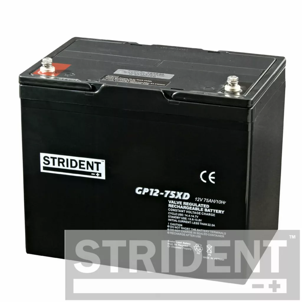 Strident™ GP12-75 Mobility Scooter Battery (Pair)